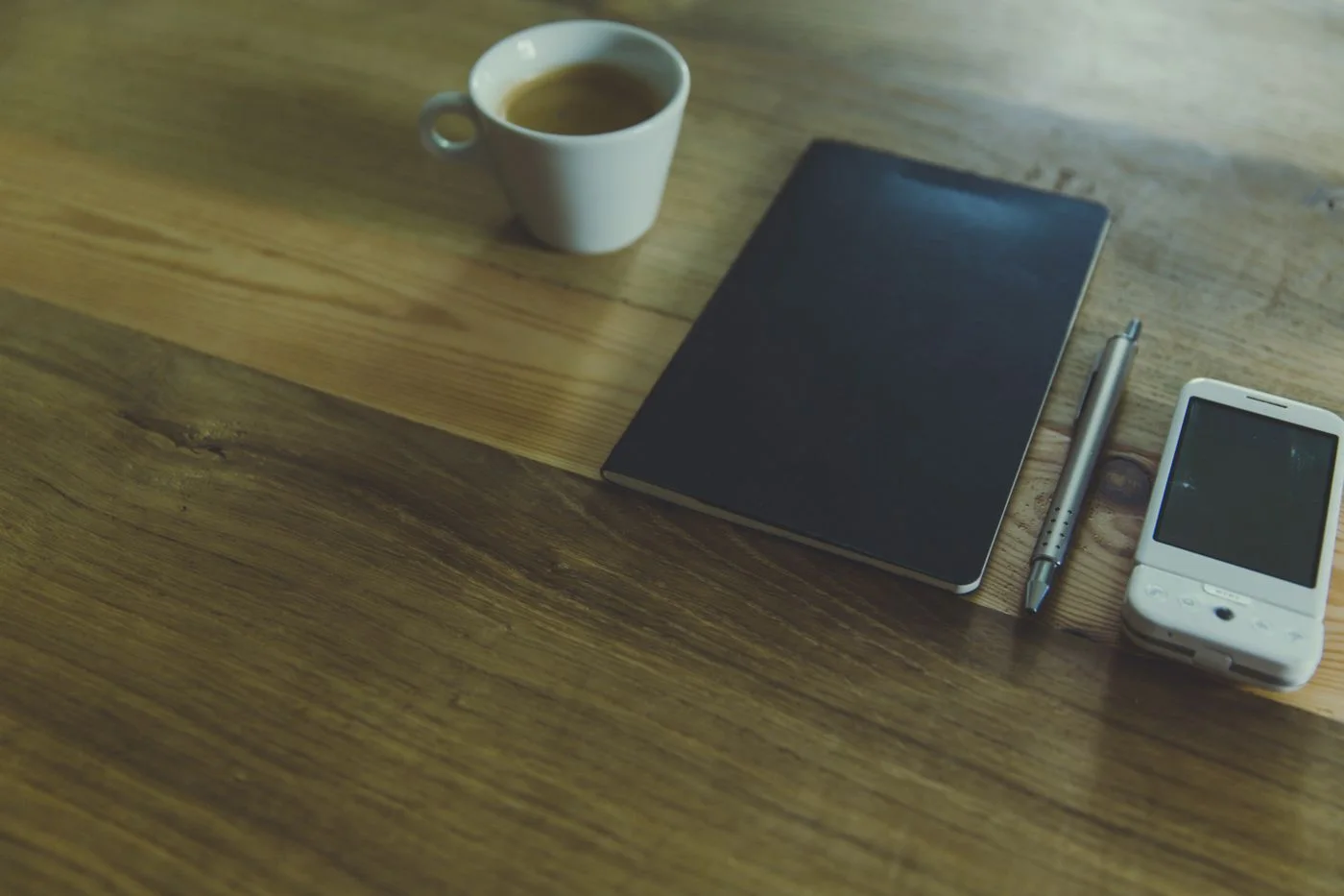 Desktop essentials — Notebook, tools, and a quieter surface for the working day.