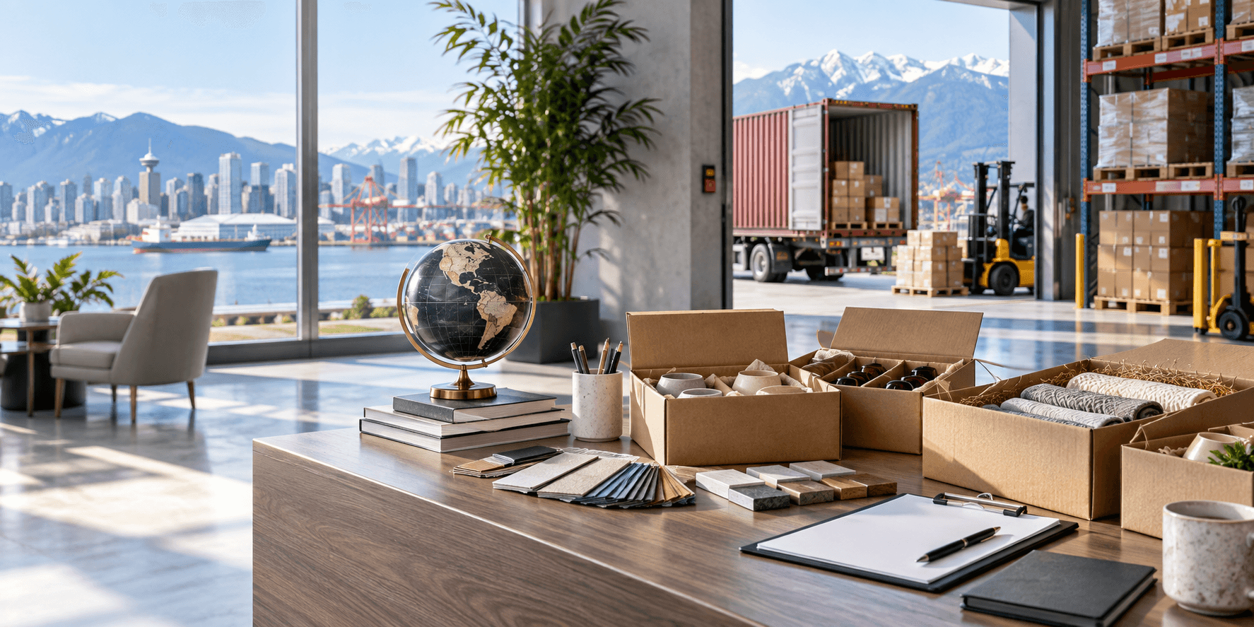 International trade and sourcing workspace